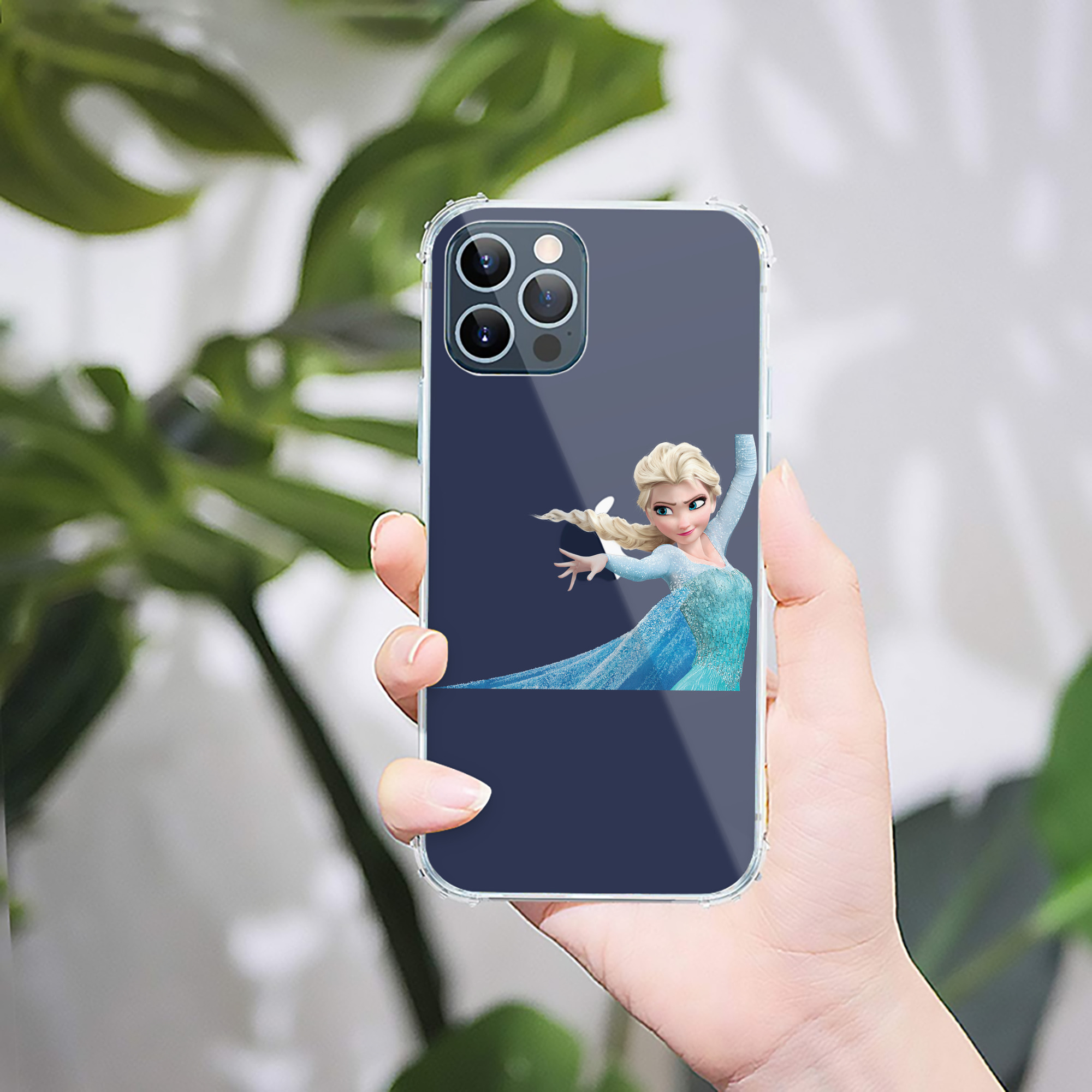 （画像用） アナと雪の女王 アンナ エルサ Frozen Anna Elsa 【iPhone 12シリーズ対応】透明スマホケース（クリアソフトケース）